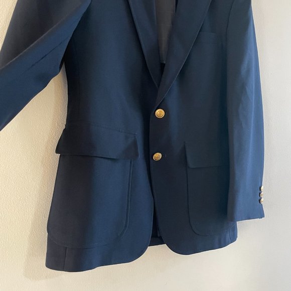 Perma-Prest Navy Suit Jacket - Picture 4 of 11